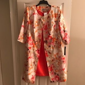 Tea-Length Dress with Coat